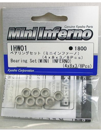 Set Rodamientos MINI INFERNO (KYOSHO IHW01) Ball Bearing Set KYOSHO IHW01 Recambios Mini Inferno