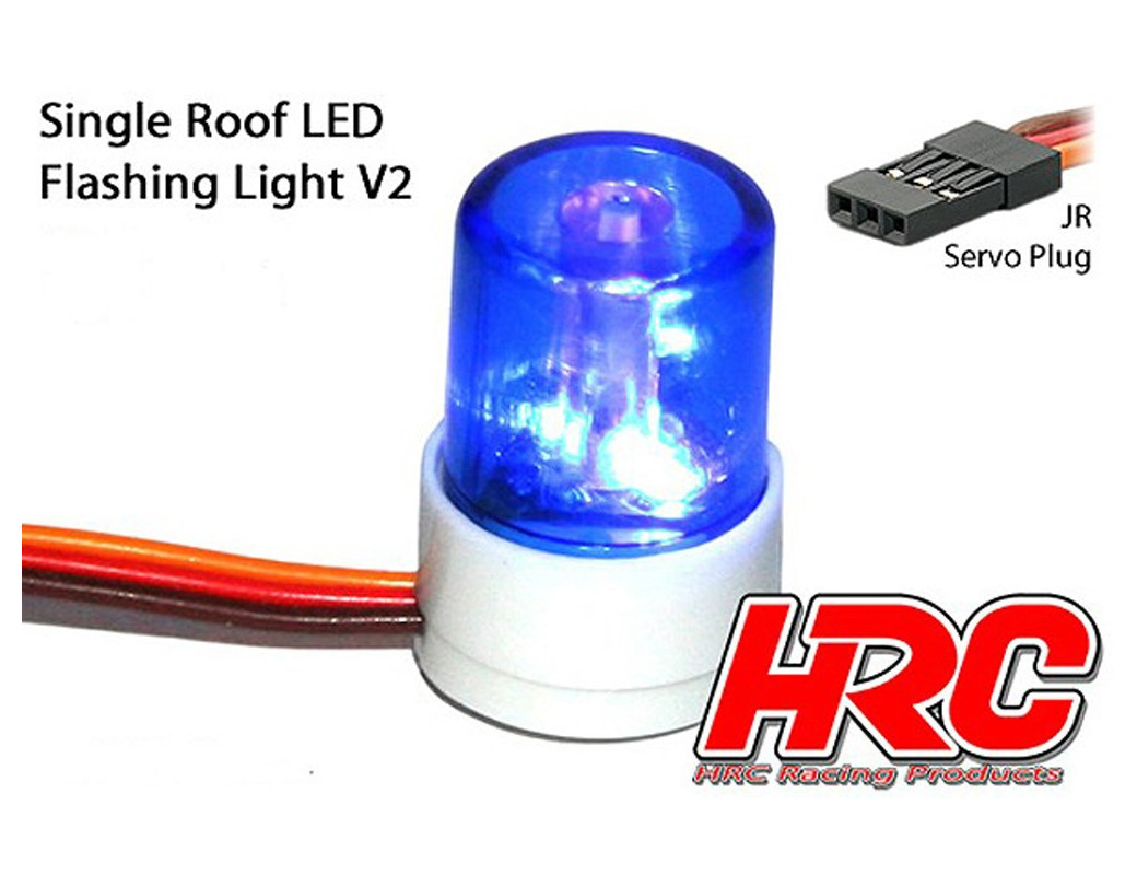 Kit luz de Policía para coches RC 1/10 (Azul). Light Kit HRC8737B HRC8737B Kit de Luces y vinilos RC