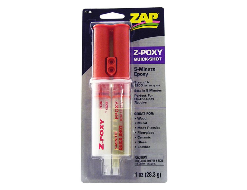 Z-POXY Pegamento Rápido Epoxy 5 Minutos, Bicomponente (ZAP PT-36) ZAP PT-36 Aceites, Siliconas, Pegamentos, Limpiadores...