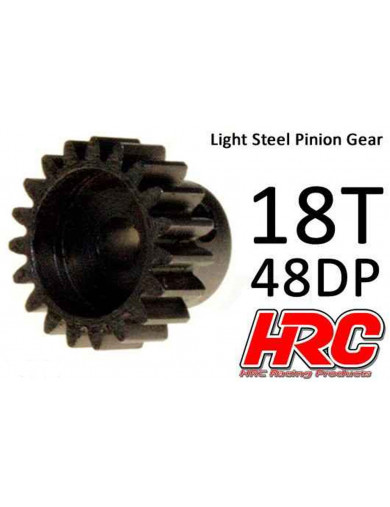 Piñon 18T, Pitch 48dp para Coches Rc (HRC74818). Pinion Gear Steel - Light HRC 74818 Piñones y Coronas RC