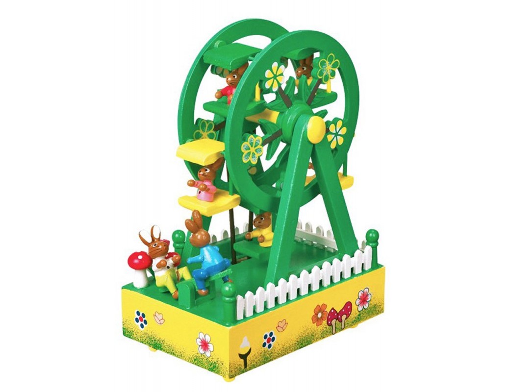 Caja de Musica "Noria y Conejitos". Musical Box "Ferris Wheel" LEG 1845 Juguetes Musicales