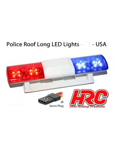 Kit de Luces de Policía para coches rc 1/10 (HRC8731U). Police Light Kit 6 Flashing Modes HRC 8731U Kit de Luces y vinilos RC