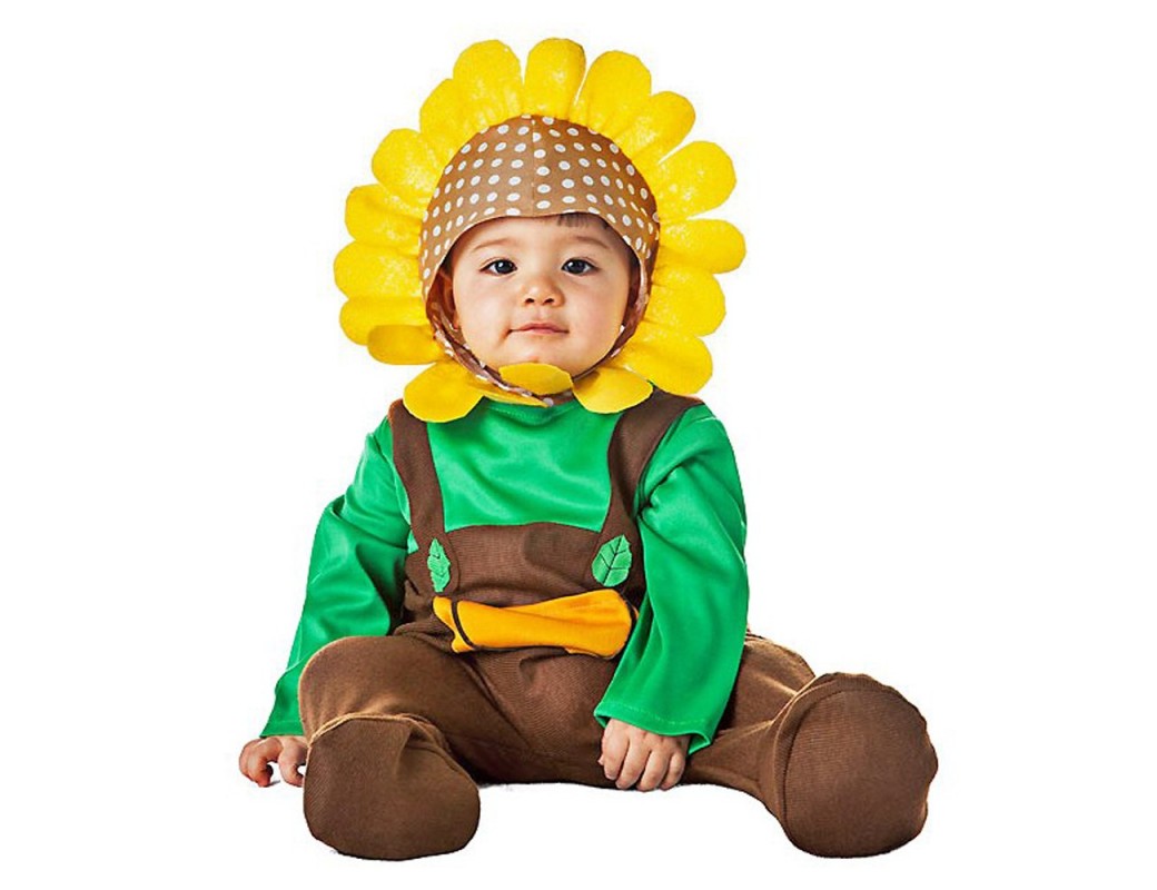 Disfraz de Girasol, Para Bebés. Carnaval, Halloween. Sunflower Costume for BabiesDisfraces Infantiles