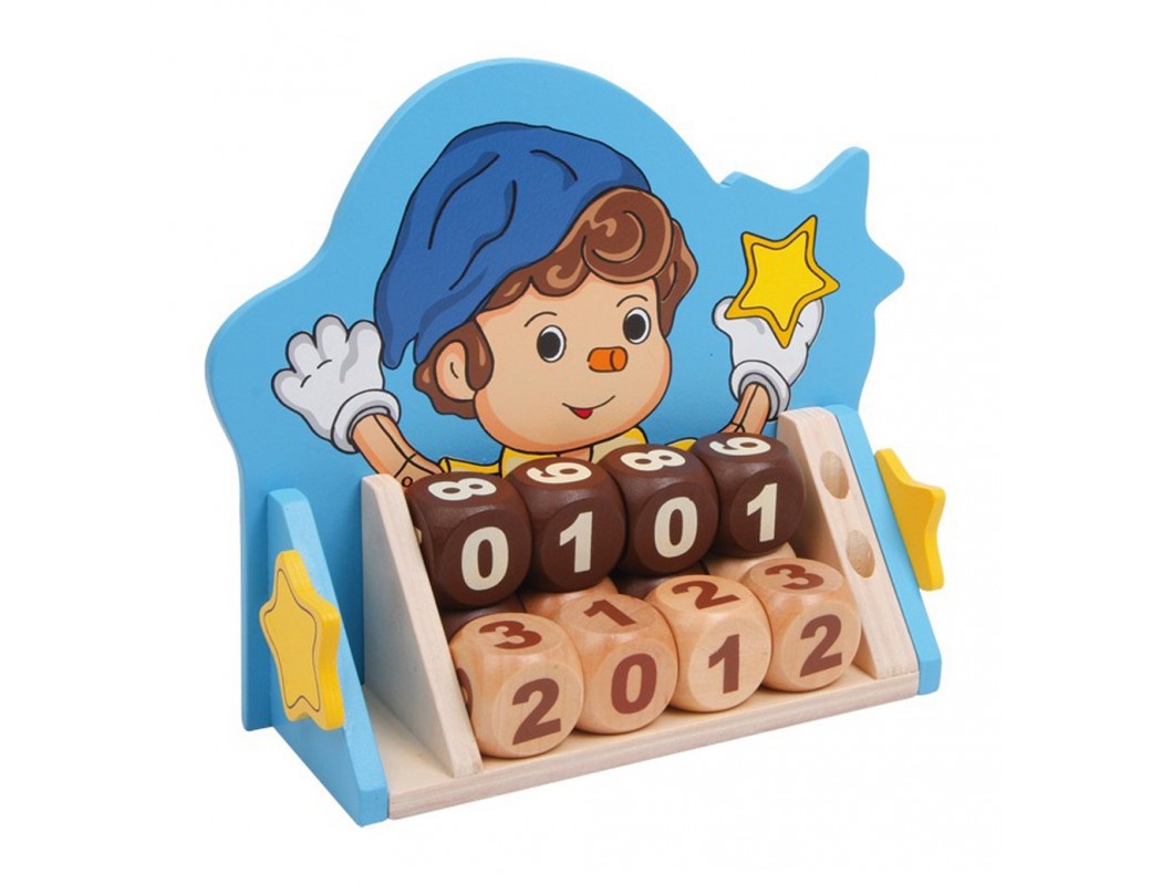 Calendario infantil cubos de madera. Neverending Calendar "Pino" LEGLER 6736 Decoración infantil