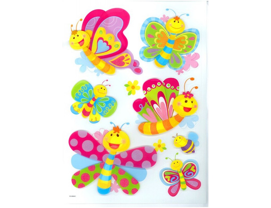 Vinilos Decorativos infantiles Mariposas. Art Decals Kids Wall Stickers Mural LEGLER 2923 Vinilos Decorativos, Stickers