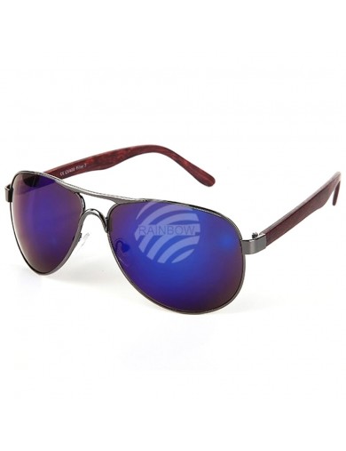Gafas de Sol Aviator AZUL con Funda. Retro Vintage Sunglasses VIPER UV400 BLUE