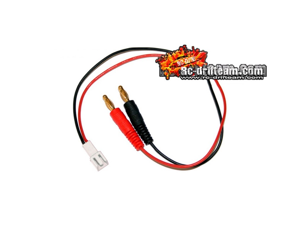 Cable para Cargador con Conector Banana a Molex (Micro 1/18) , Charger Cable HRC9116 Conectores, Cables y Adaptadores RC