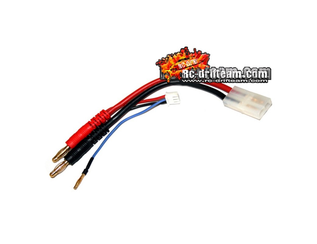 Cable para Baterías LiPo 2S, conector Tamiya. Incluye Conector de Balance HRC9151 Conectores, Cables y Adaptadores RC