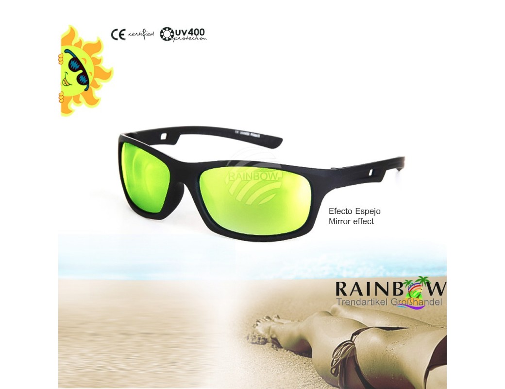 Gafas de Sol VIPER Espejo con Funda, Sunglasses UV400, tipo C