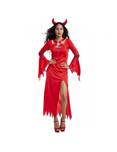 Disfraz de Demonia. Halloween, carnaval. Devil Girl costumeDisfraces Adultos
