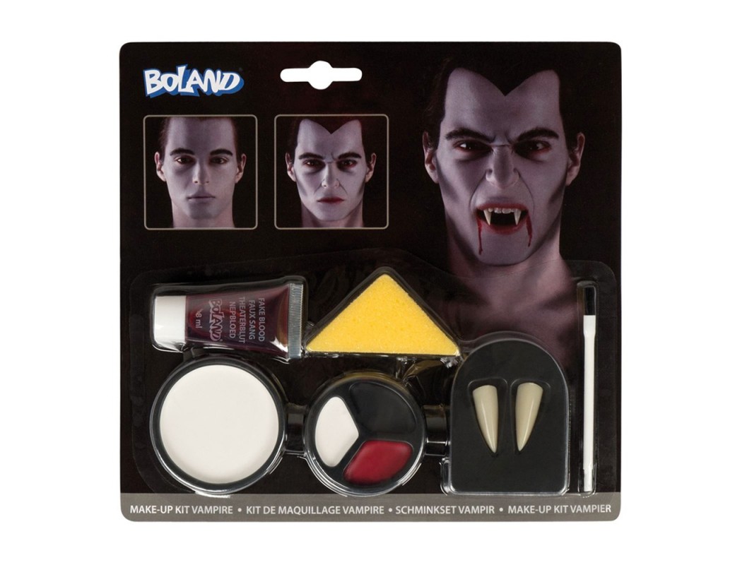 Kit Maquillaje de Vampiro, Halloween, Carnaval. Make Up Kit VampireAccesorios Disfraces y Maquillajes