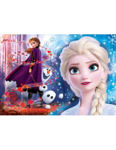 Puzzle 104 piezas Frozen 2. Elsa, Anna y Olaf. Con Joyas. Puzzles Clementoni 153375 Puzzles y Rompecabezas