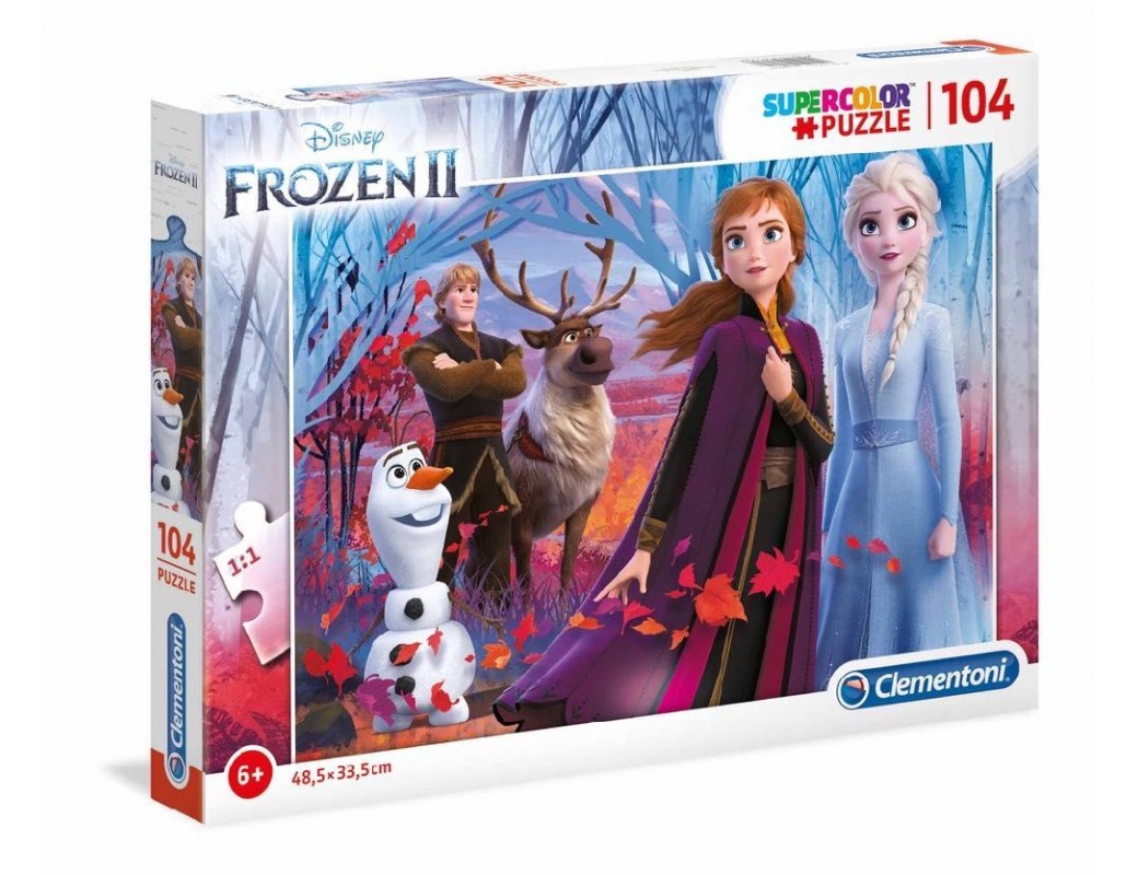 Frozen 2, Puzzle 104 piezas. Elsa, Anna, Olaf, Sven y Kristoff. Puzzles Clementoni 272747 Puzzles y Rompecabezas