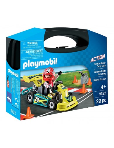 PLAYMOBIL 9322, Maletin Go Kart. Muñecos playmobil. PLAYMOBIL Action PM9322 Playmobil