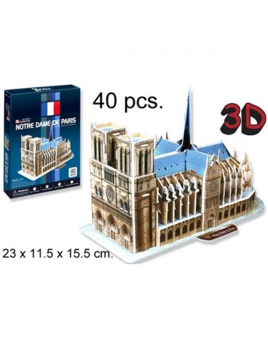 Puzzle 3D Notre Dame 40 piezas