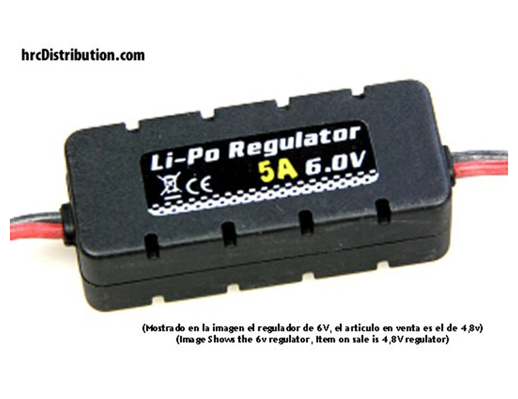 Regulador BEC a 4,8V, para Baterías LiPo 2S CY401421 Conectores, Cables y Adaptadores RC